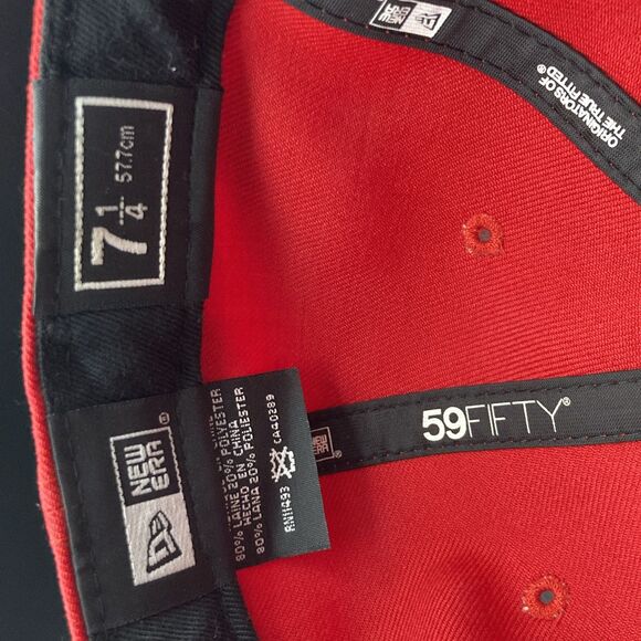 New Era Marvel Comics Iron Man 59Fifty Movie Iron Man 2 Rare Brim Face Cap Hat - Picture 9 of 12